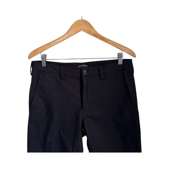 Bluffworks Ascender Tailored Fit Mens Navy Pants 31W X 32L Polyester & Cotton Bl - Picture 3 of 8